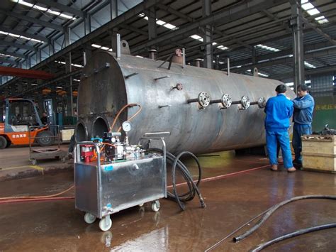 hydrostatic testing for pressure vessels